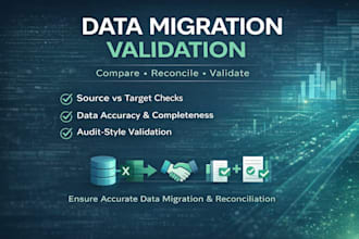 validate your data migration and perform reconciliation checks