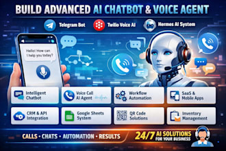 build chatbot hermes agent telegram ai voice agent twilio software readdy ai