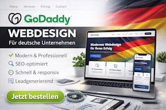 ch gestalte, uberarbeite und entwickle ihre godaddy website fur deutsche untern