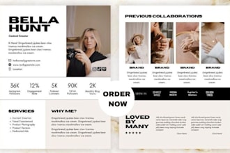 update your ugc media kit and influencer rate card monthly