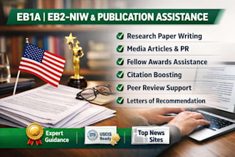 write and publish research articles on google scholar indexed journal eb1 o1 niw