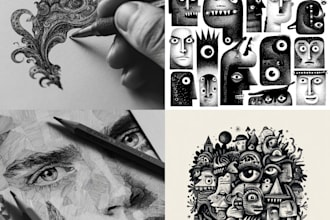 create custom live doodle illustration