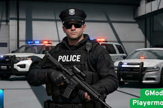 create custom gmod playermodelfor sfm, dark rp with gmod map
