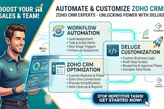 automate zoho CRM workflows and customize zoho CRM with deluge