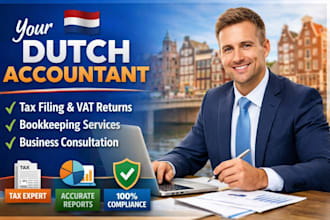 be your dutch accountant, tax filing, bookkeeping, vat service
