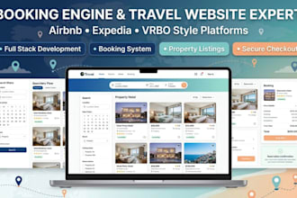 clone airbnb expedia booking com vrbo booking engine full stack web development