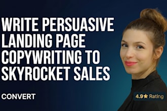 write persuasive landing page copywriting to skyrocket sales