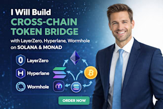 build cross chain token bridge with layerzero hyperlane wormhole on solana monad