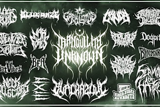 design a heavy metal logo