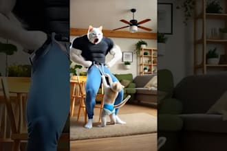 create ai animals youtube shorts, ai cat video, ai viral shorts, ai tiktok video