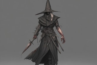 create horror character art and horror character design