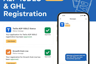 get approval for twilio a2p 10dlc and ghl registration