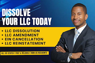 do llc registration, amend or dissolve llc, ein cancellation