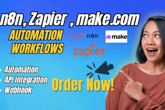 build n8n workflow, automations and ai agents