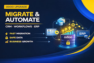 upgrade odoo version migrate v10 to v19 develop website crm automate workflow