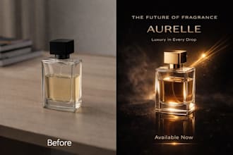create luxury product ads and premium social media posters
