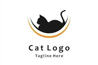 do a modern cat dog animal and pet logo design