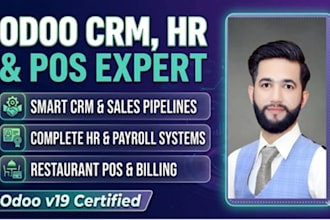 set up odoo erp, CRM, HR, and restaurant point of sale