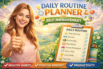 create a daily routine planner for self improvement