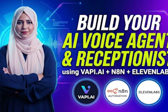 build an ai voice agent, ai receptionist or ai calling bot using vapi and n8n