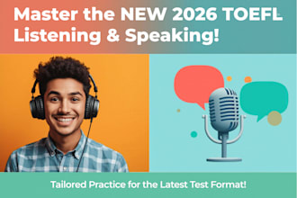 practice toefl listening and speaking with you