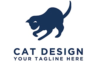 design cat and animal logo with 22 hours