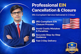 professionally cancel or close your ein with irs compliance in 3 days