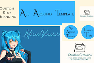 design a custom etsy shop icon and banner for your brand