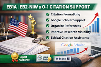 cite your references to increase google scholar citation and h index for eb1 o1