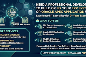 develop erp systems and business apps