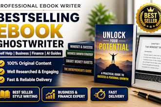 ghostwrite a bestselling self help, business, or finance ebook