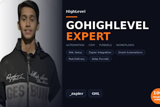 be your ghl CRM automation expert landing pages funnels and websites