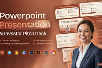 design a professional power point presentation design, google slide presentation