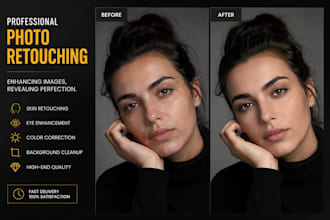 do photo retouching and colour correction