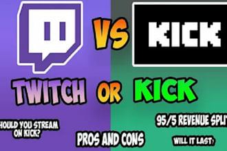 organic USA youtube video twitch and kick promotion for 1 million live views