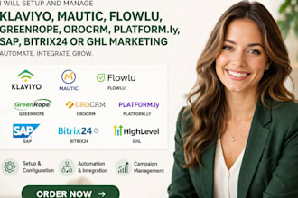 do klaviyo mautic flowlu greenrope orocrm platformly sap bitrix24 ghl marketing