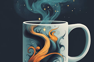 design a mug design or coffee cup design