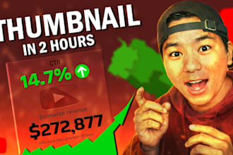 design CTR boosting youtube thumbnail in 3hrs