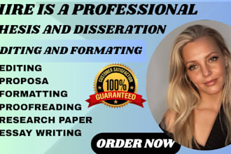 proofread, edit, and format your bachelor, master, phd thesis