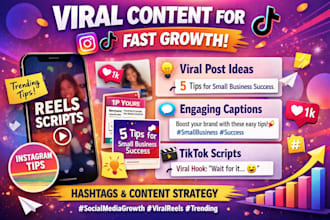 design viral instagram posts and write engaging caption