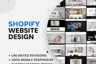 build shopify website, shopify store, ecommerce store
