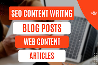write SEO content writing blog posts articles web content