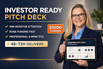 create an investor ready pitch deck and business plan for funding