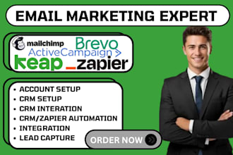 setup mailchimp brevo automation keap zoho crm activecampaign integration