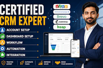 setup mailchimp brevo automation keap zoho crm activecampaign integration