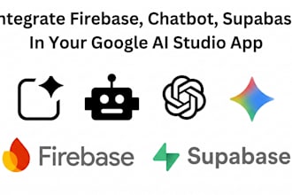 do firebase, supabase, chatbot, backend integration with google ai studio apps