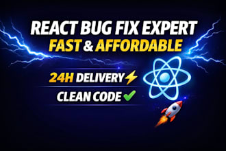 fix your react, javascript or frontend bugs fast