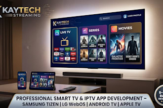 develop custom iptv apps for samsung tizen, lg webos, and apple TV