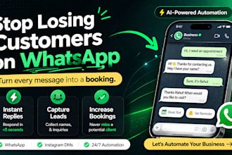 set up a whatsapp system that captures leads and replies instantly