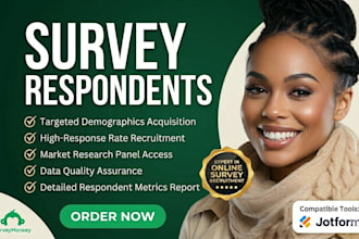 gather survey respondents for your online questionnaire and market research